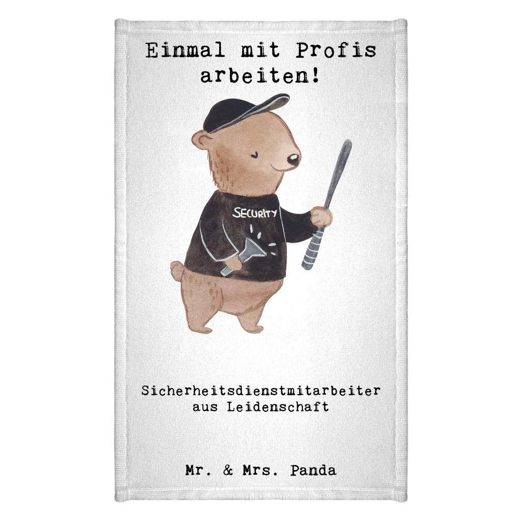 Ręcznik dla gości pracownik ochrony pasja Zawód, Wykształcenie, Jubileusz, Pożegnanie, Emerytura, Kolega, Koleżanka, Prezent, Dawać, Pracownik, Współpracownik, Firma, Dziękuję, Dziękuję bardzo