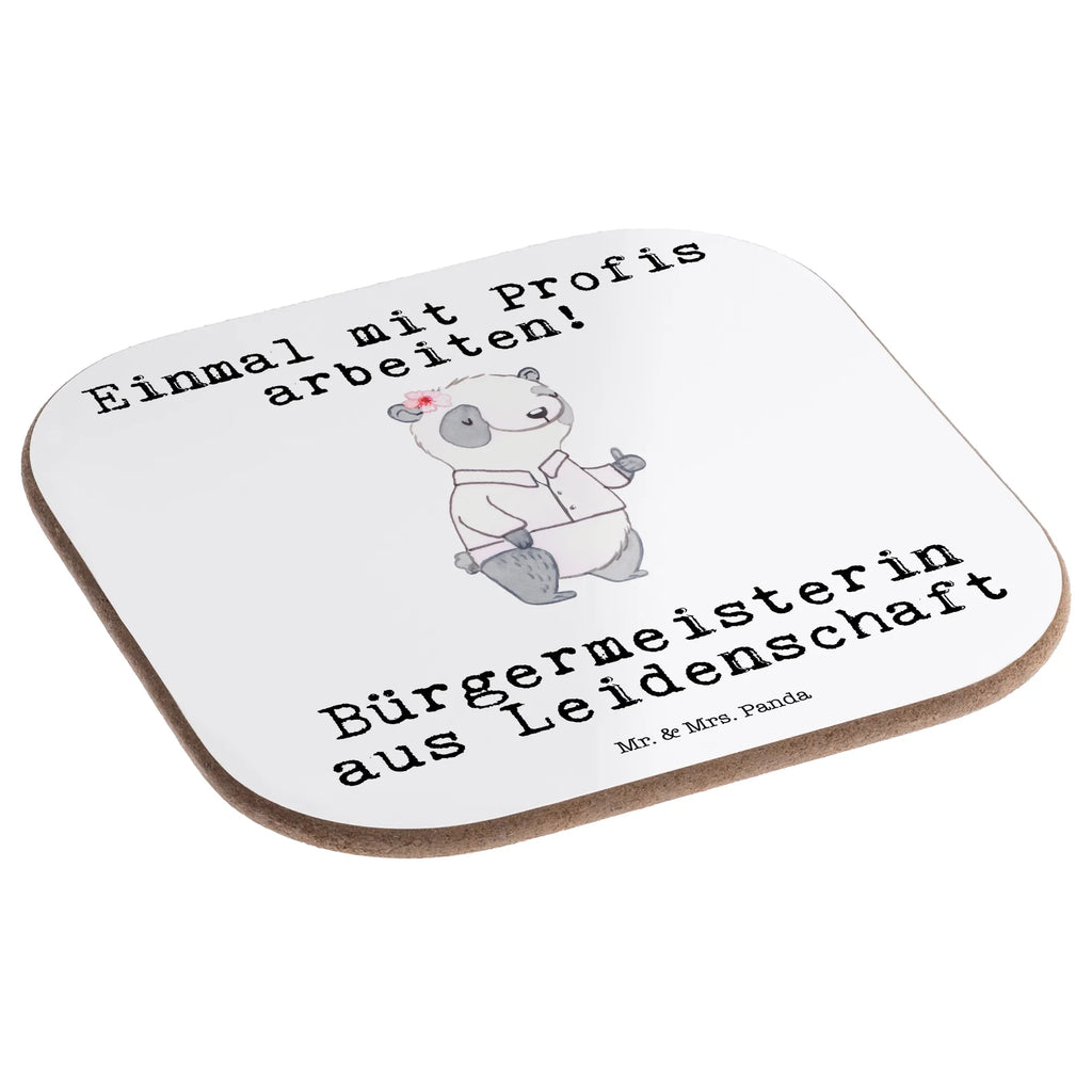 Square coaster Mayor Passion gifts, gift, Coasters, glass coasters, breakfast, presents, party, gift idea, best, farewell gift, passing exam, anniversary, retirement, promotion, job start, sayings, funny, profession