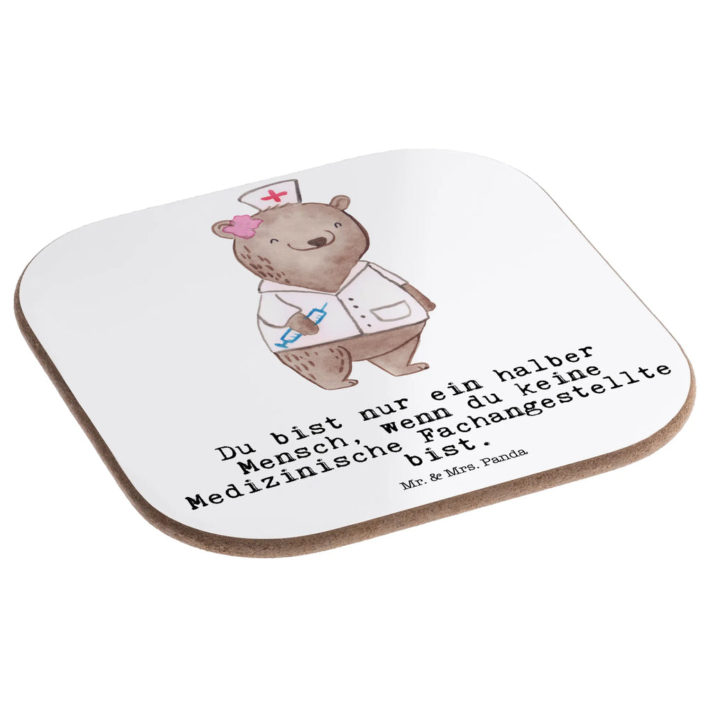 Square coaster Medical Assistant heart presents, gifts, glass coasters, breakfast, Coasters, party, gift, gift idea, best, farewell gift, passing exam, anniversary, retirement, promotion, job start, sayings, funny, profession