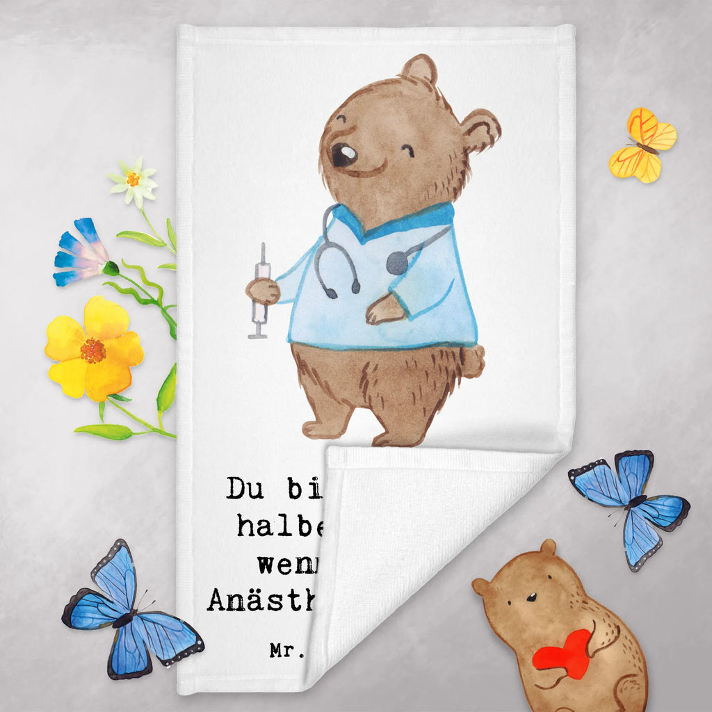 Guest towel anesthesiologist Heart hand towels, guest towels, Guest towel, towel, 50 x 30, gift, gift idea, best, farewell gift, passing exam, anniversary, retirement, promotion, job start, sayings, funny, profession