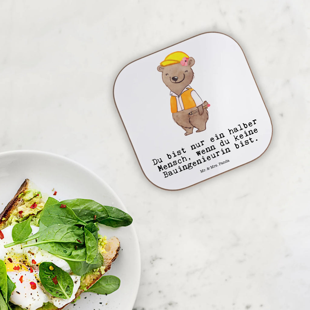 Square coaster Civil Engineer Heart gifts, breakfast, gift, party, presents, Coasters, glass coasters, gift idea, best, farewell gift, passing exam, anniversary, retirement, promotion, job start, sayings, funny, profession