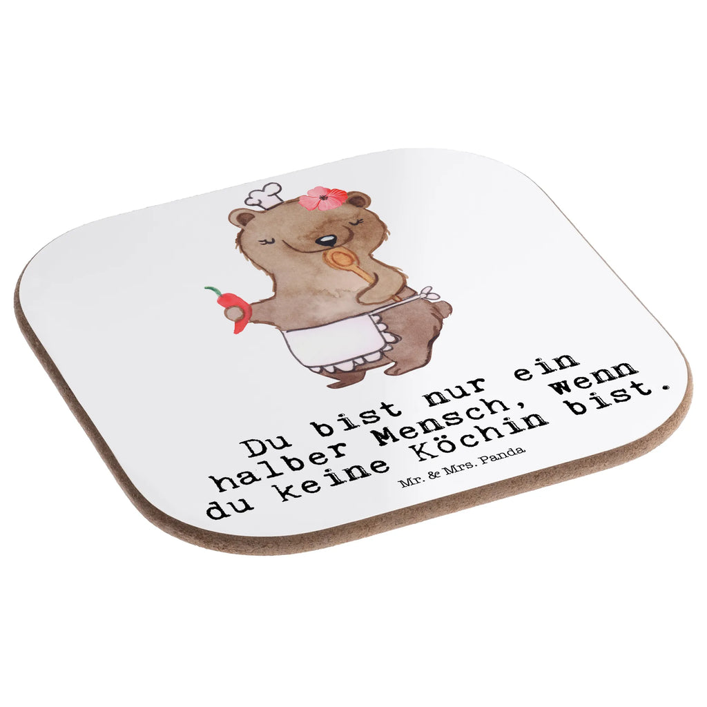 Square coaster Chef Heart breakfast, presents, glass coasters, gifts, party, Coasters, gift, gift idea, best, farewell gift, passing exam, anniversary, retirement, promotion, job start, sayings, funny, profession