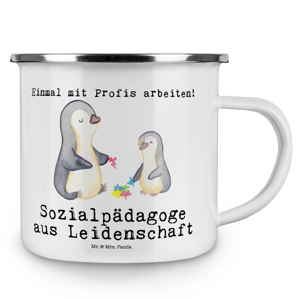 Kempingowy kubek emaliowany pedagog społeczny Pasja Zawód, Wykształcenie, Jubileusz, Pożegnanie, Emerytura, Kolega, Koleżanka, Prezent, Dawać, Pracownik, Współpracownik, Firma, Dziękuję, Dziękuję bardzo