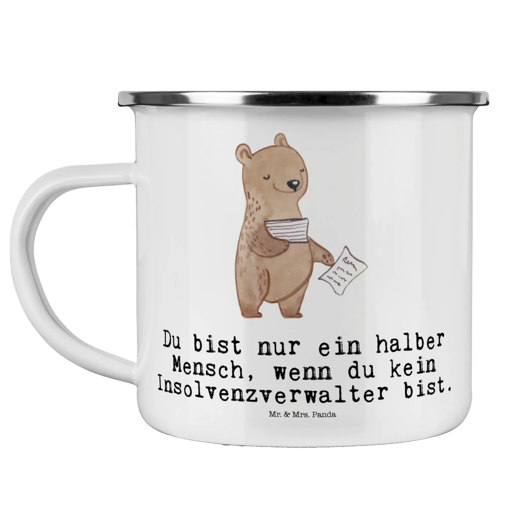 Kempingowy kubek emaliowany Syndyk serce Zawód, Wykształcenie, Jubileusz, Pożegnanie, Emerytura, Kolega, Koleżanka, Prezent, Dawać, Pracownik, Współpracownik, Firma, Dziękuję, Dziękuję bardzo