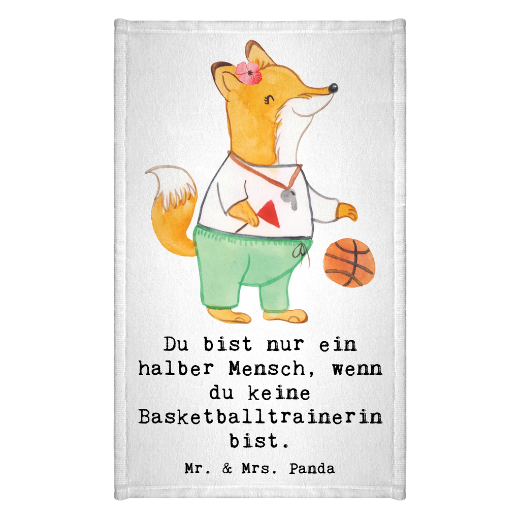 Guest towel Basketball coach heart 50 x 30, hand towels, towel, guest towels, Guest towel, gift, gift idea, best, farewell gift, passing exam, anniversary, retirement, promotion, job start, sayings, funny, profession