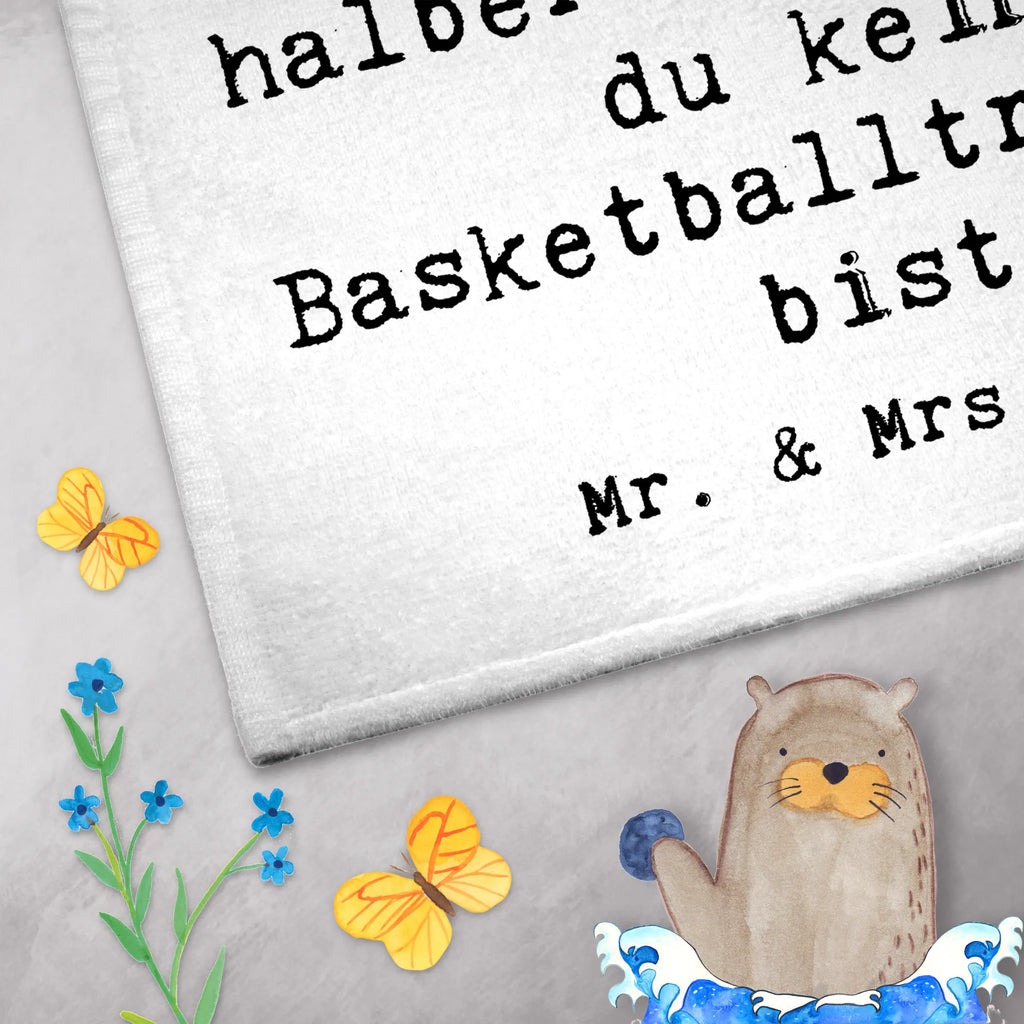 Guest towel Basketball coach heart 50 x 30, hand towels, towel, guest towels, Guest towel, gift, gift idea, best, farewell gift, passing exam, anniversary, retirement, promotion, job start, sayings, funny, profession