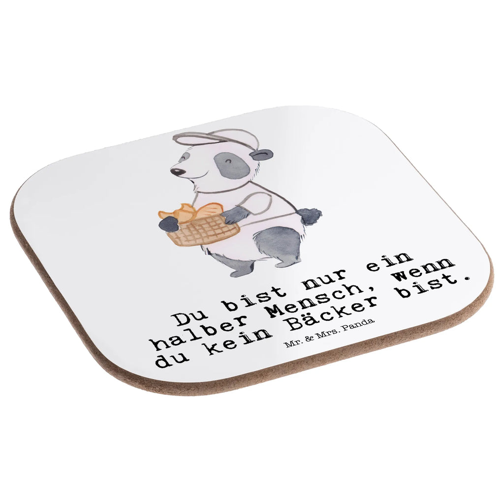 Square coaster Baker Heart presents, party, Coasters, gifts, gift, glass coasters, breakfast, gift idea, best, farewell gift, passing exam, anniversary, retirement, promotion, job start, sayings, funny, profession