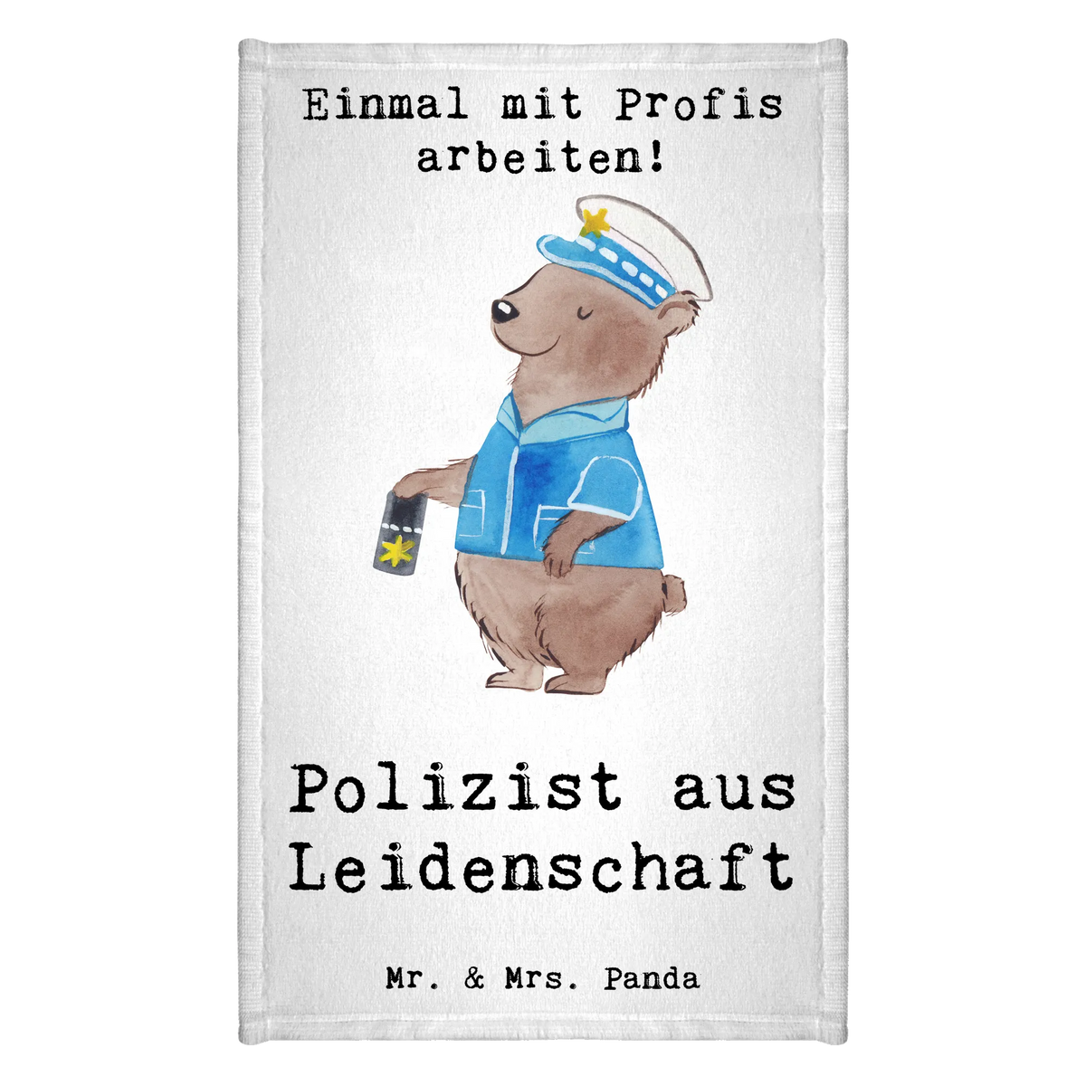 Ręcznik dla gości Policjant Pasja Zawód, Wykształcenie, Jubileusz, Pożegnanie, Emerytura, Kolega, Koleżanka, Prezent, Dawać, Pracownik, Współpracownik, Firma, Dziękuję, Dziękuję bardzo