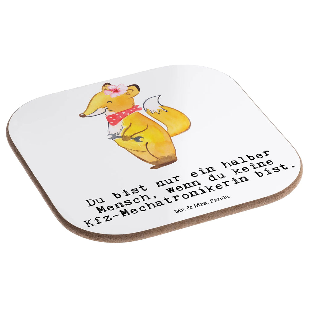Square coaster Automotive Mechatronics Technician Heart presents, gift, gifts, breakfast, party, glass coasters, Coasters, gift idea, best, farewell gift, passing exam, anniversary, retirement, promotion, job start, sayings, funny, profession