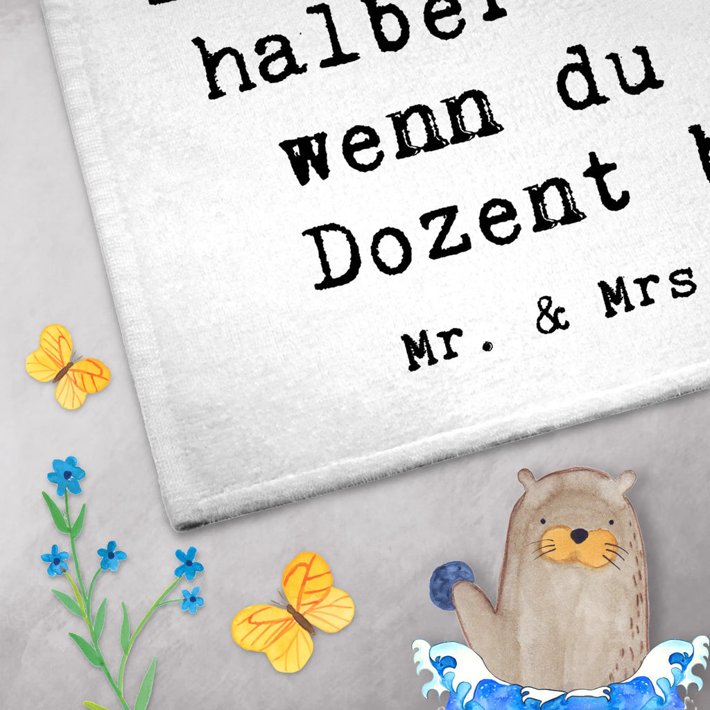 Guest towel Lecturer Heart Guest towel, towel, guest towels, hand towels, 50 x 30, gift, gift idea, best, farewell gift, passing exam, anniversary, retirement, promotion, job start, sayings, funny, profession