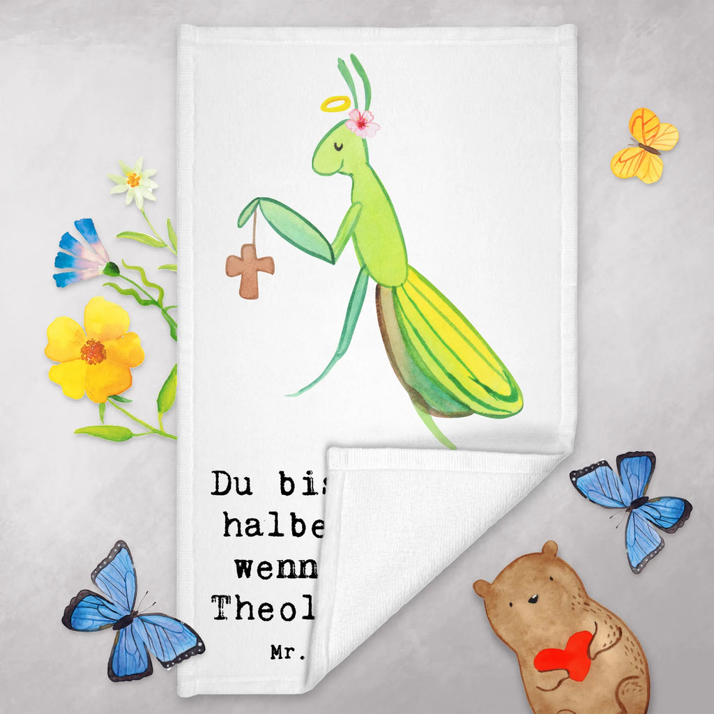 Guest towel Theologian heart 50 x 30, hand towels, Guest towel, towel, guest towels, gift, gift idea, best, farewell gift, passing exam, anniversary, retirement, promotion, job start, sayings, funny, profession