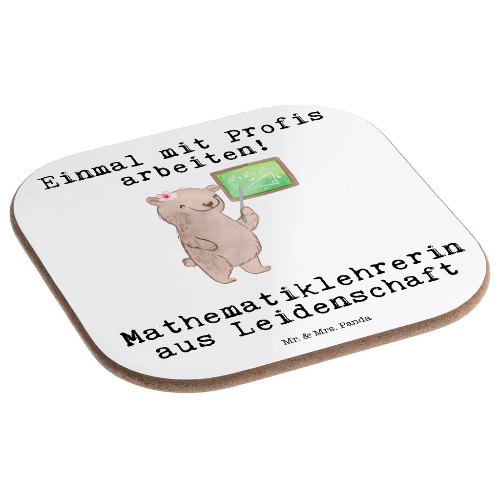 Square coaster female math teacher Passion gift, presents, glass coasters, gifts, breakfast, party, Coasters, gift idea, best, farewell gift, passing exam, anniversary, retirement, promotion, job start, sayings, funny, profession
