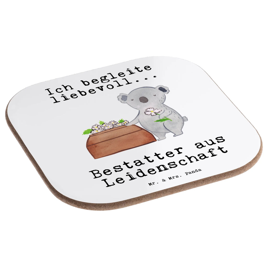 Square coaster undertaker Passion party, breakfast, gifts, presents, gift, Coasters, glass coasters, gift idea, best, farewell gift, passing exam, anniversary, retirement, promotion, job start, sayings, funny, profession