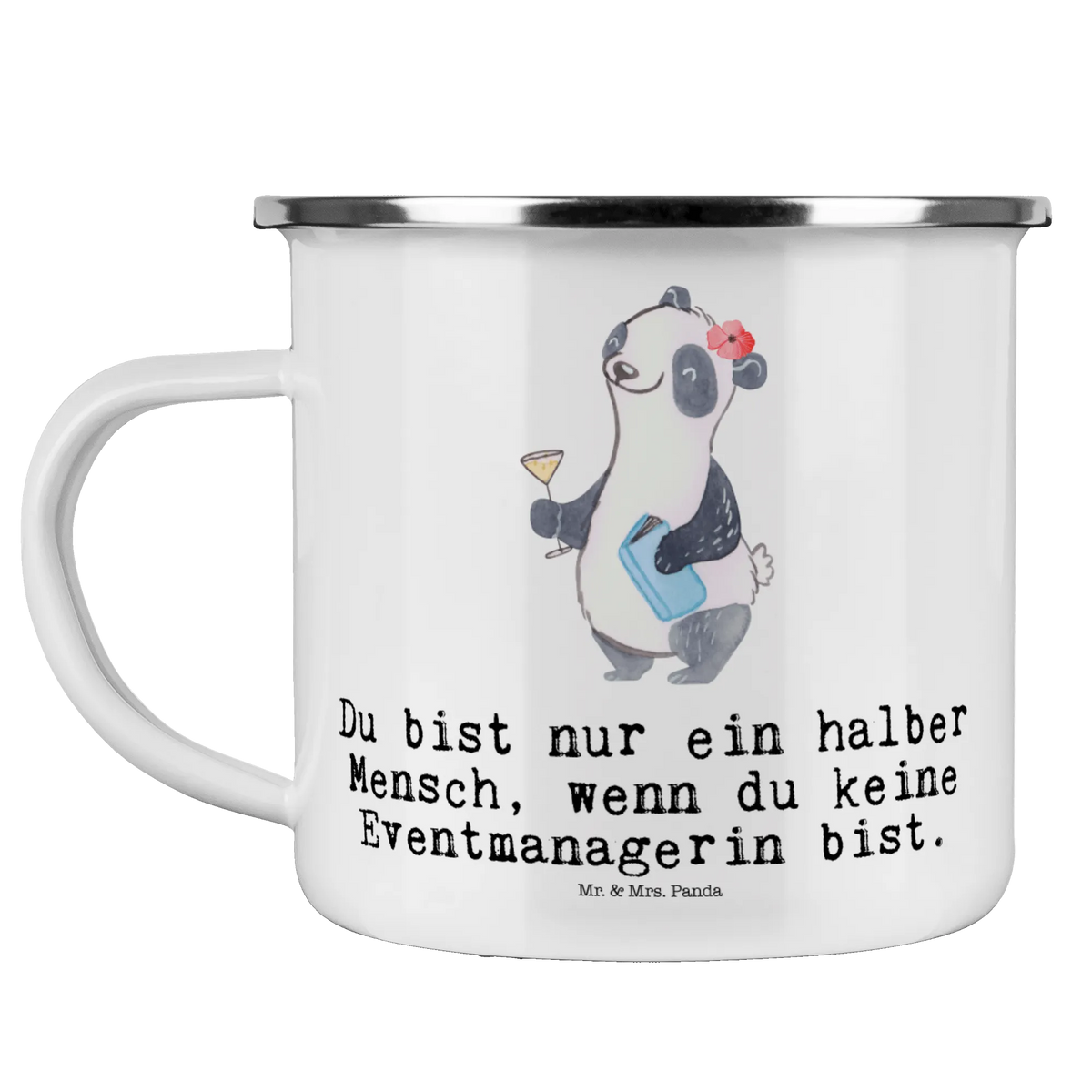 Enamel camping mug Event Manager Heart gift, sayings, gift idea, best, farewell gift, passing exam, anniversary, retirement, promotion, job start, profession