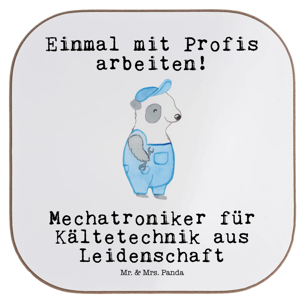 Square coaster Mechatronics Technician for Refrigeration Technology Passion Coasters, party, glass coasters, presents, gift, gifts, breakfast, gift idea, best, farewell gift, passing exam, anniversary, retirement, promotion, job start, sayings, funny, profession