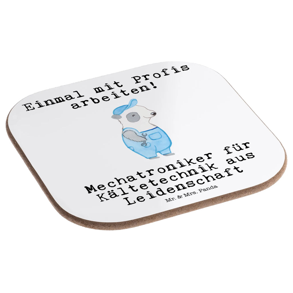 Square coaster Mechatronics Technician for Refrigeration Technology Passion Coasters, party, glass coasters, presents, gift, gifts, breakfast, gift idea, best, farewell gift, passing exam, anniversary, retirement, promotion, job start, sayings, funny, profession