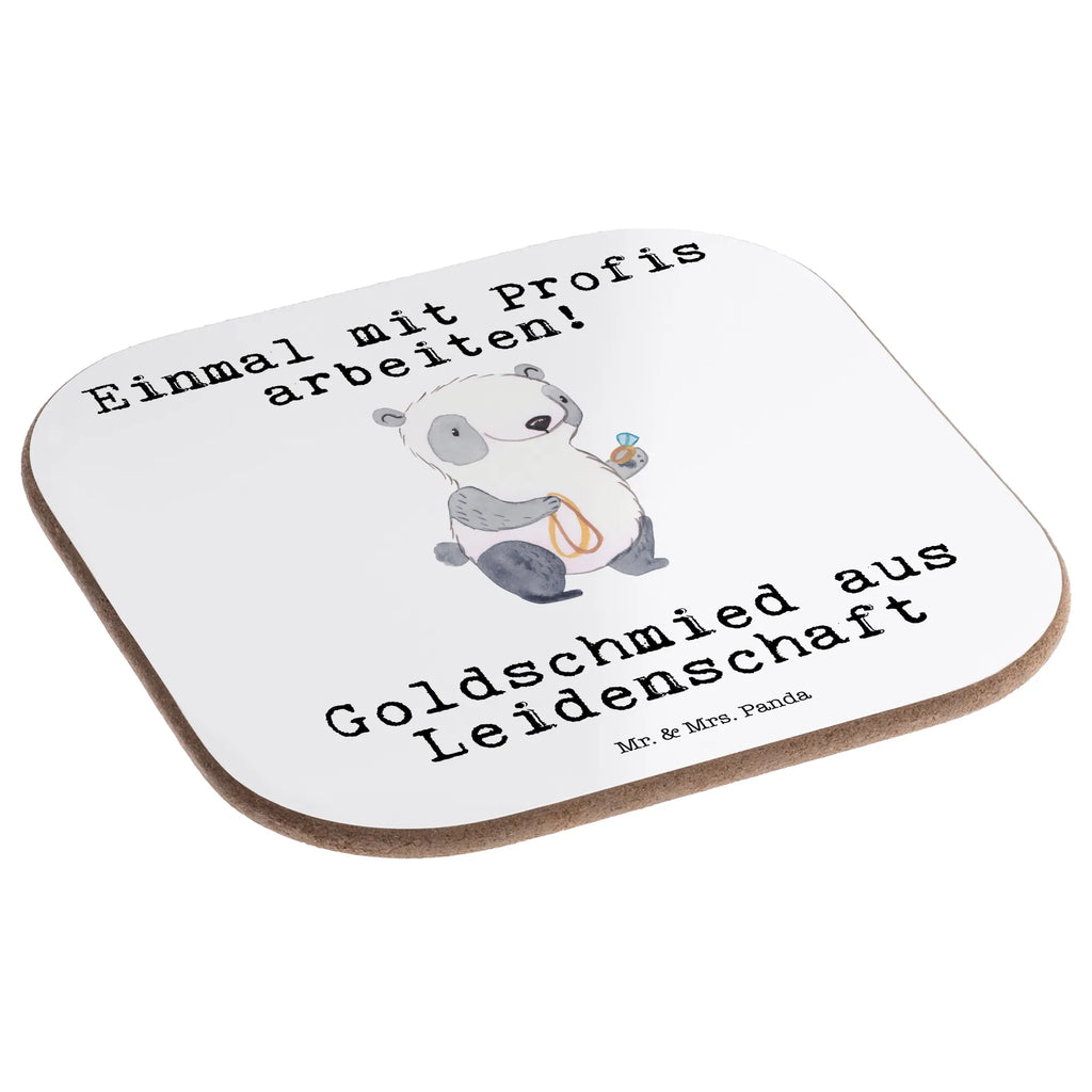 Square coaster Goldsmith Passion presents, gifts, Coasters, breakfast, glass coasters, party, gift, gift idea, best, farewell gift, passing exam, anniversary, retirement, promotion, job start, sayings, funny, profession