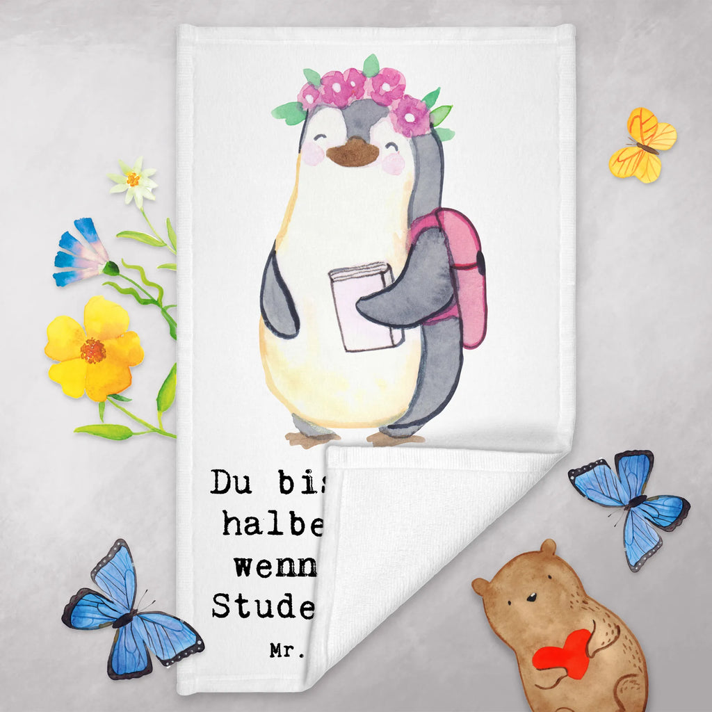 Ręcznik dla gości Studentka serce Zawód, Wykształcenie, Jubileusz, Pożegnanie, Emerytura, Kolega, Koleżanka, Prezent, Dawać, Pracownik, Współpracownik, Firma, Dziękuję, Dziękuję bardzo