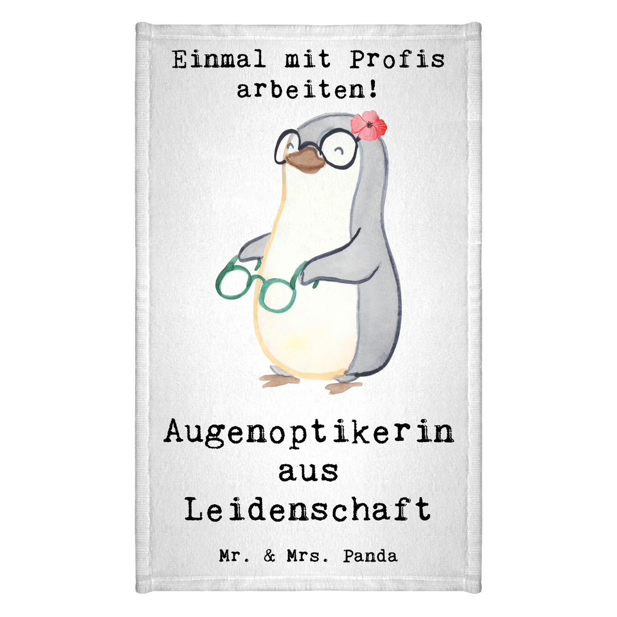 Ręcznik dla gości optometrystka Pasja Zawód, Wykształcenie, Jubileusz, Pożegnanie, Emerytura, Kolega, Koleżanka, Prezent, Dawać, Pracownik, Współpracownik, Firma, Dziękuję, Dziękuję bardzo