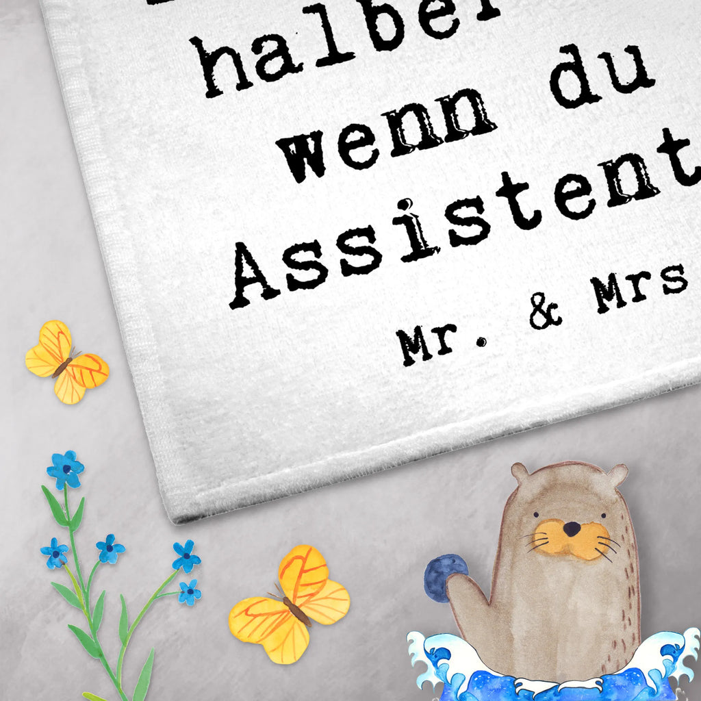 Guest towel Assistant heart Guest towel, guest towels, hand towels, towel, 50 x 30, gift, gift idea, best, farewell gift, passing exam, anniversary, retirement, promotion, job start, sayings, funny, profession