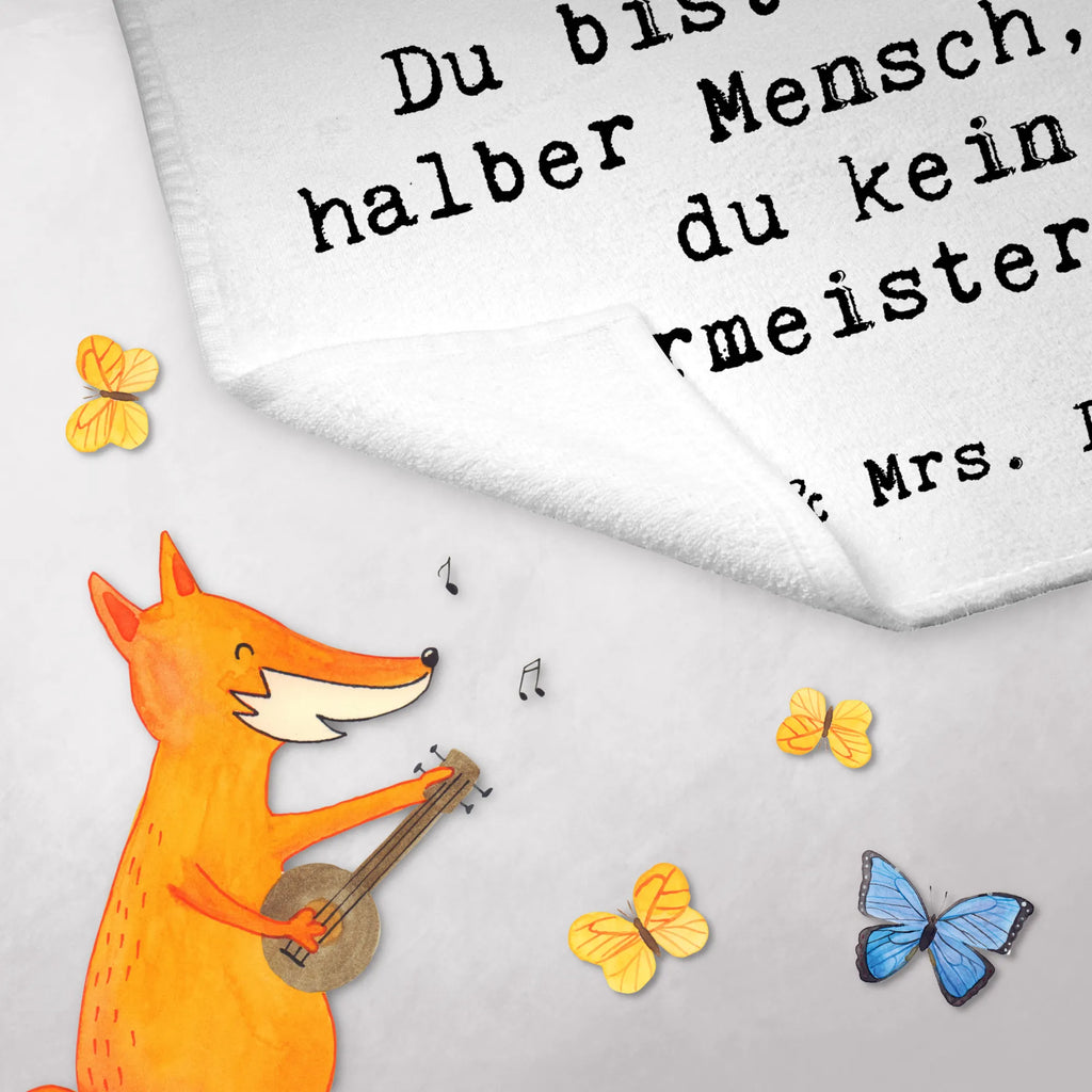 Ręcznik dla gości Burmistrz serce Zawód, Wykształcenie, Jubileusz, Pożegnanie, Emerytura, Kolega, Koleżanka, Prezent, Dawać, Pracownik, Współpracownik, Firma, Dziękuję, Dziękuję bardzo