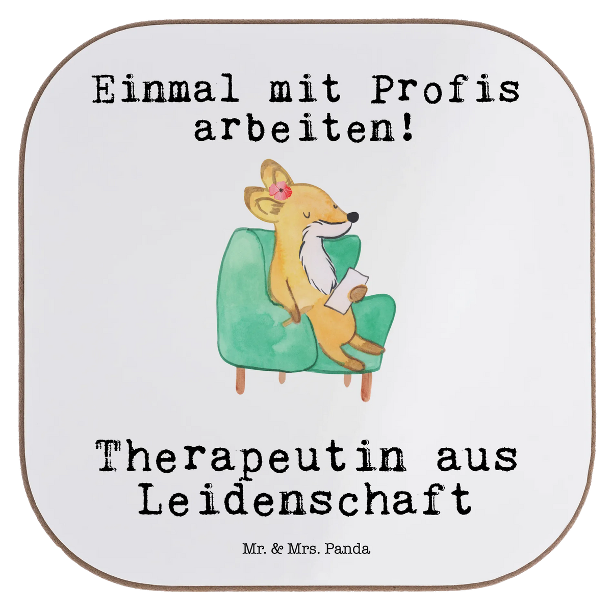 Square coaster therapist Passion breakfast, Coasters, glass coasters, presents, party, gift, gifts, gift idea, best, farewell gift, passing exam, anniversary, retirement, promotion, job start, sayings, funny, profession