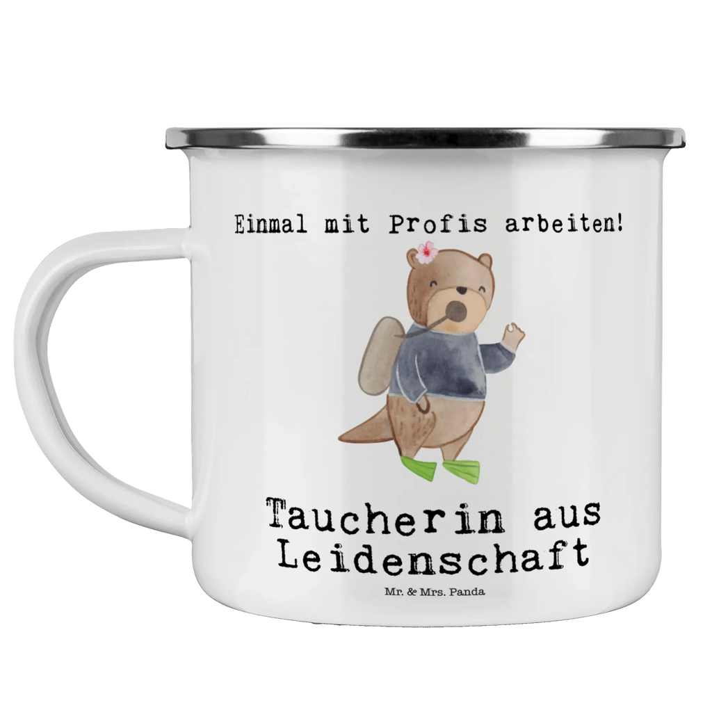 Camping Emaille Tasse Taucherin aus Leidenschaft Reisebecher, becher emaille, Blechtasse, Kaffeebecher, Emaille Becher, Trinkbecher, wandertasse, Emaille Tasse, Becher, Tasse Emaille, reisetasse, emaillebecher, Metalltasse, blechbecher, Emailletasse, Kaffeetasse, Teebecher, metallbecher, wanderbecher, Campingbecher, Campingtasse, Teetasse, Tasse, Pott, Geschenk, Schenken, Jubiläum, Danke, Dankeschön, Beruf, Ausbildung, Abschied, Rente, Kollege, Kollegin, Arbeitskollege, Mitarbeiter, Firma