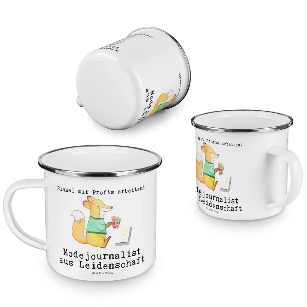 Enamel camping mug Fashion journalist Passion enamel camping cup, outdoor cup, bushcraft mug, metal cup, backpacking mug, steel mug for camping, camp coffee mug, hiking mug, enamel drinking mug, adventure mug, camping mug, camping metal cup, camper mug, metal camping mug, travel mug, enamel mug, stainless steel drinking cup, tin coffee cup, campfire mug, lightweight camping mug, gift, gift idea, best, farewell gift, passing exam, anniversary, retirement, promotion, job start, sayings, funny, profession