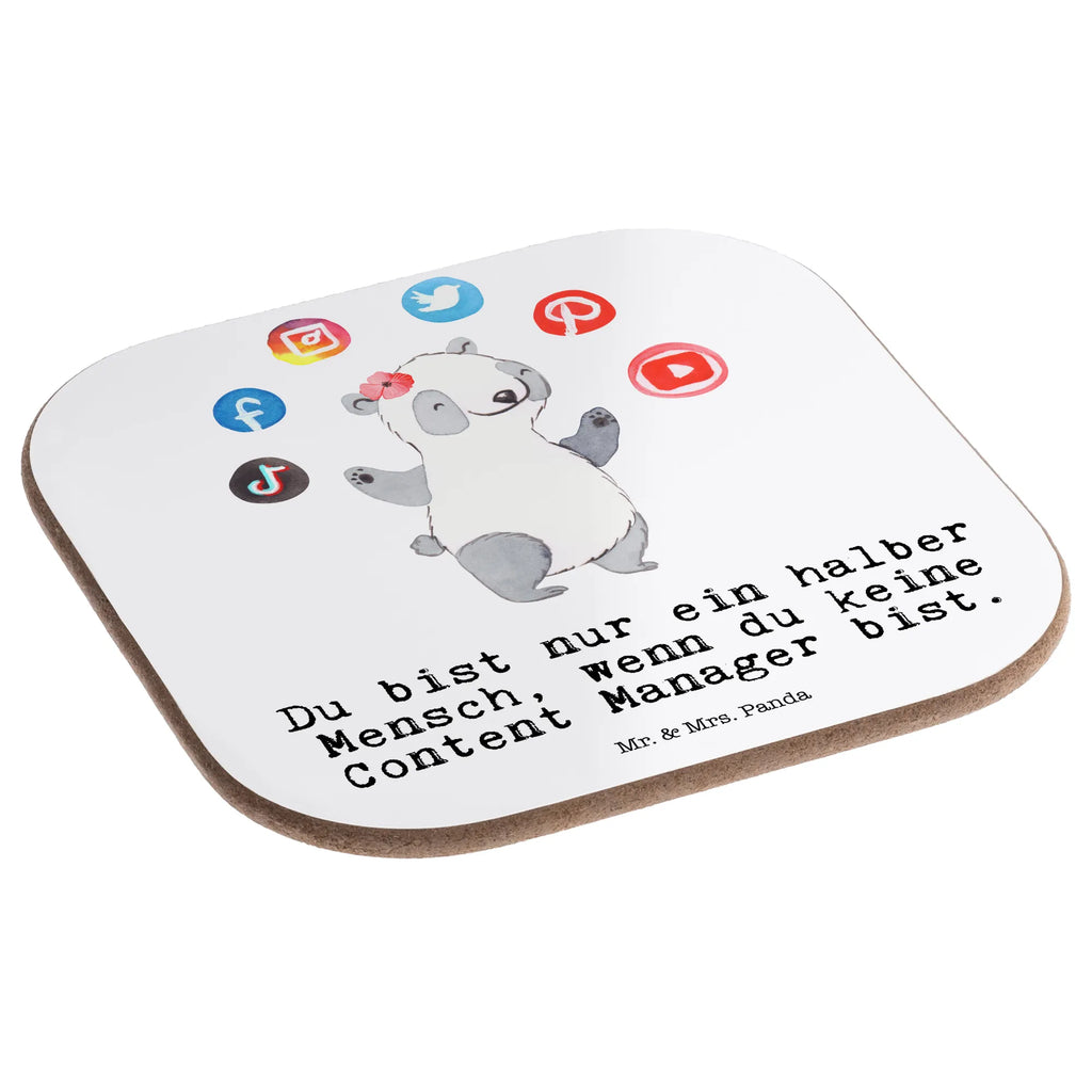 Square coaster Content Manager heart breakfast, gifts, presents, glass coasters, Coasters, party, gift, gift idea, best, farewell gift, passing exam, anniversary, retirement, promotion, job start, sayings, funny, profession