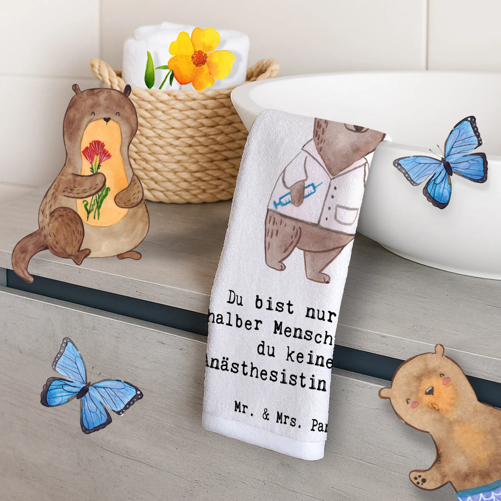 Guest towel anesthesiologist heart Guest towel, hand towels, towel, 50 x 30, guest towels, gift, gift idea, best, farewell gift, passing exam, anniversary, retirement, promotion, job start, sayings, funny, profession