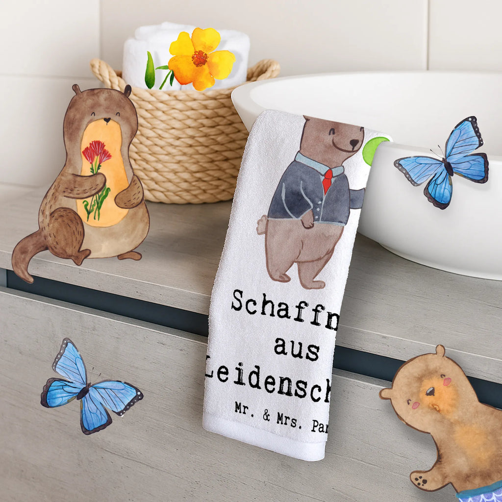 Guest towel conductor Passion Guest towel, 50 x 30, hand towels, towel, guest towels, gift, gift idea, best, farewell gift, passing exam, anniversary, retirement, promotion, job start, sayings, funny, profession