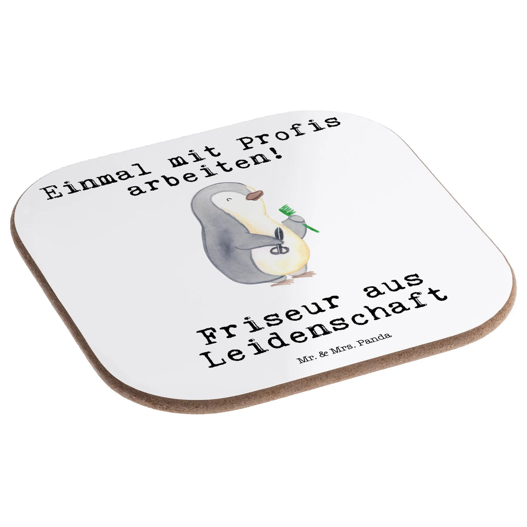 Square coaster Hairdresser Passion glass coasters, party, gift, Coasters, gifts, breakfast, presents, gift idea, best, farewell gift, passing exam, anniversary, retirement, promotion, job start, sayings, funny, profession