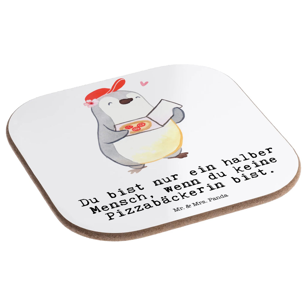 Square coaster Pizza maker Heart breakfast, gifts, party, gift, presents, Coasters, glass coasters, gift idea, best, farewell gift, passing exam, anniversary, retirement, promotion, job start, sayings, funny, profession
