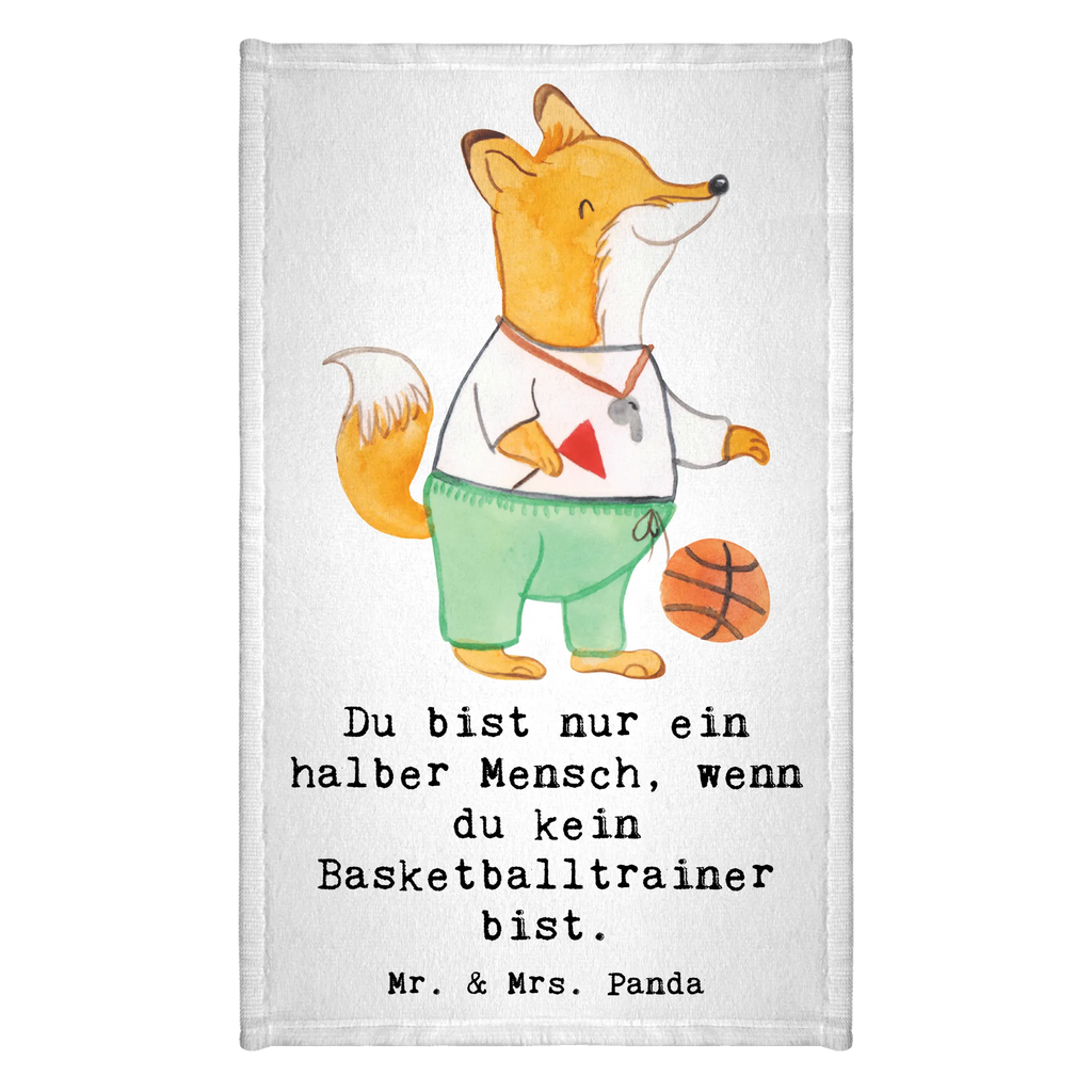 Ręcznik dla gości trener koszykówki serce Zawód, Wykształcenie, Jubileusz, Pożegnanie, Emerytura, Kolega, Koleżanka, Prezent, Dawać, Pracownik, Współpracownik, Firma, Dziękuję, Dziękuję bardzo
