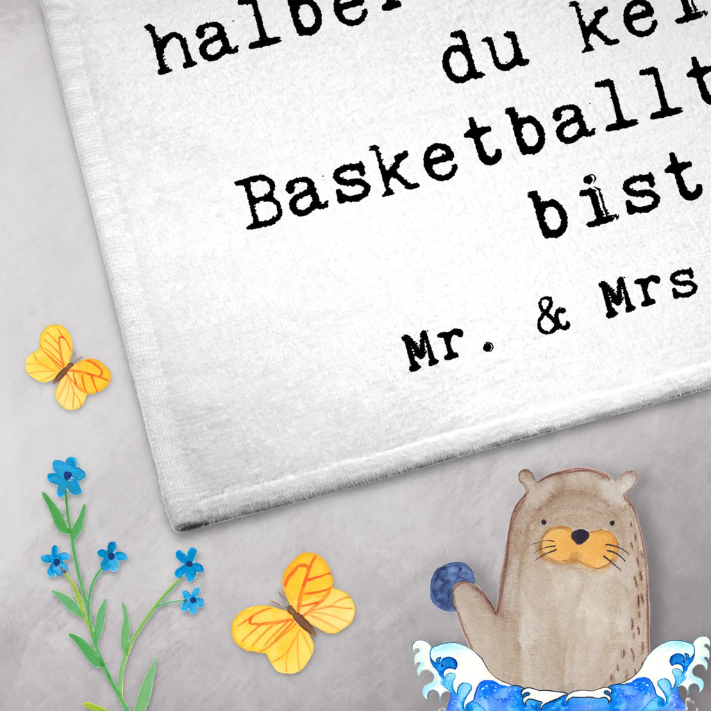 Ręcznik dla gości trener koszykówki serce Zawód, Wykształcenie, Jubileusz, Pożegnanie, Emerytura, Kolega, Koleżanka, Prezent, Dawać, Pracownik, Współpracownik, Firma, Dziękuję, Dziękuję bardzo