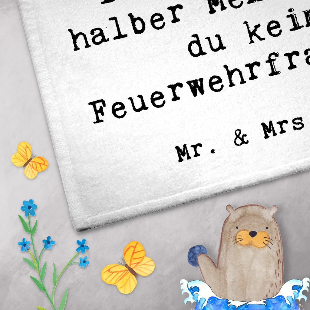 Guest towel Firewoman Heart guest towels, towel, Guest towel, hand towels, 50 x 30, gift, gift idea, best, farewell gift, passing exam, anniversary, retirement, promotion, job start, sayings, funny, profession