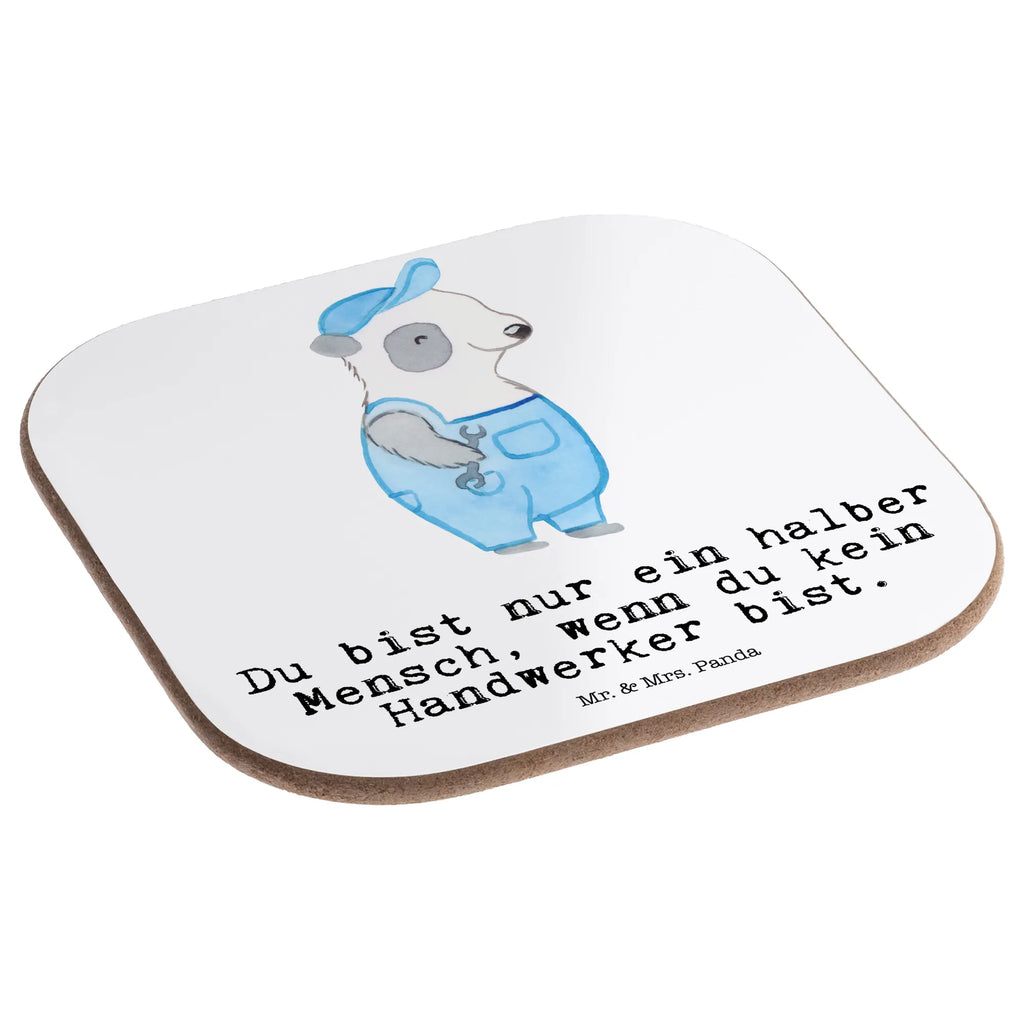 Square coaster craftsman Heart party, gift, presents, Coasters, gifts, glass coasters, breakfast, gift idea, best, farewell gift, passing exam, anniversary, retirement, promotion, job start, sayings, funny, profession