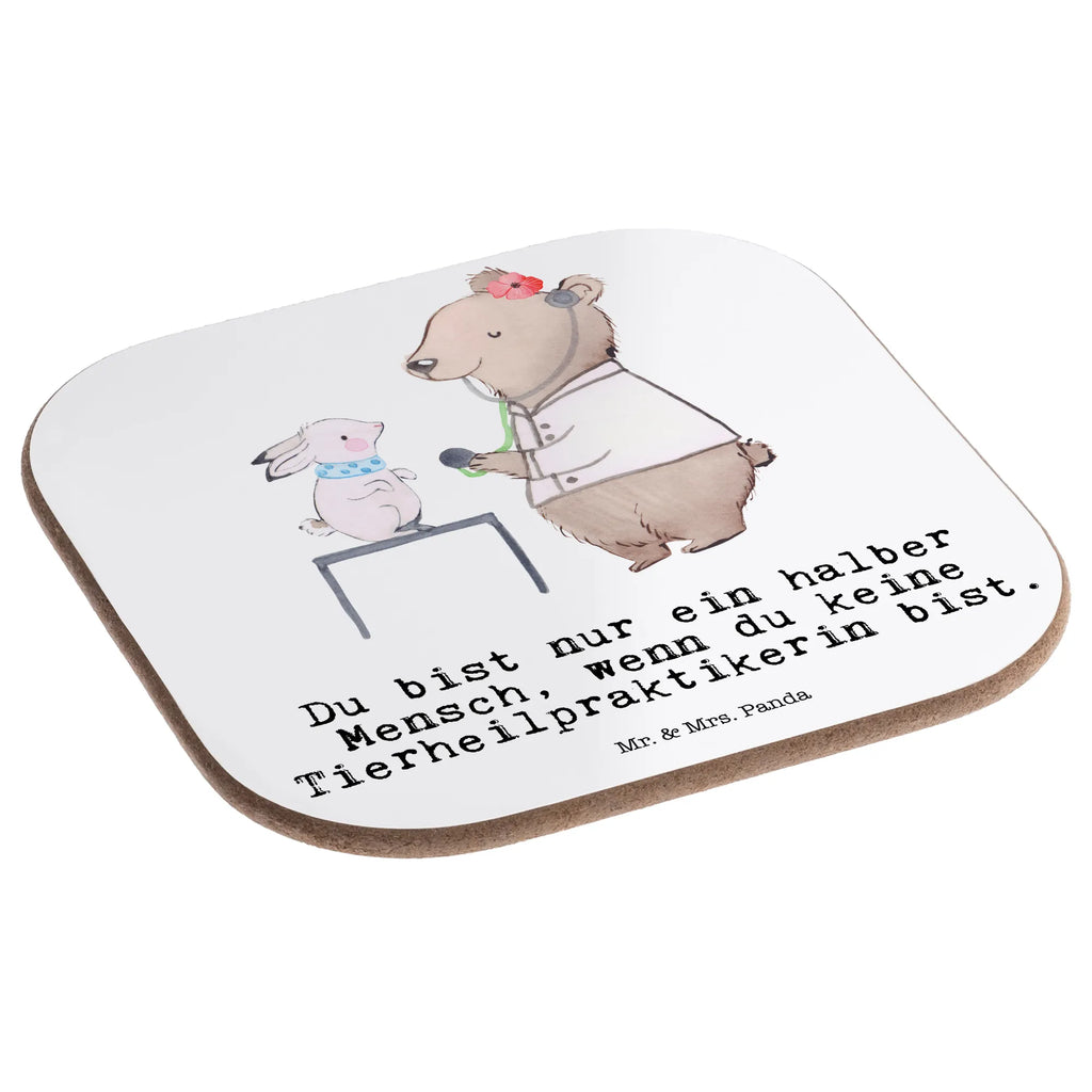 Square coaster Animal Naturopath Heart Coasters, breakfast, party, presents, gifts, glass coasters, gift, gift idea, best, farewell gift, passing exam, anniversary, retirement, promotion, job start, sayings, funny, profession
