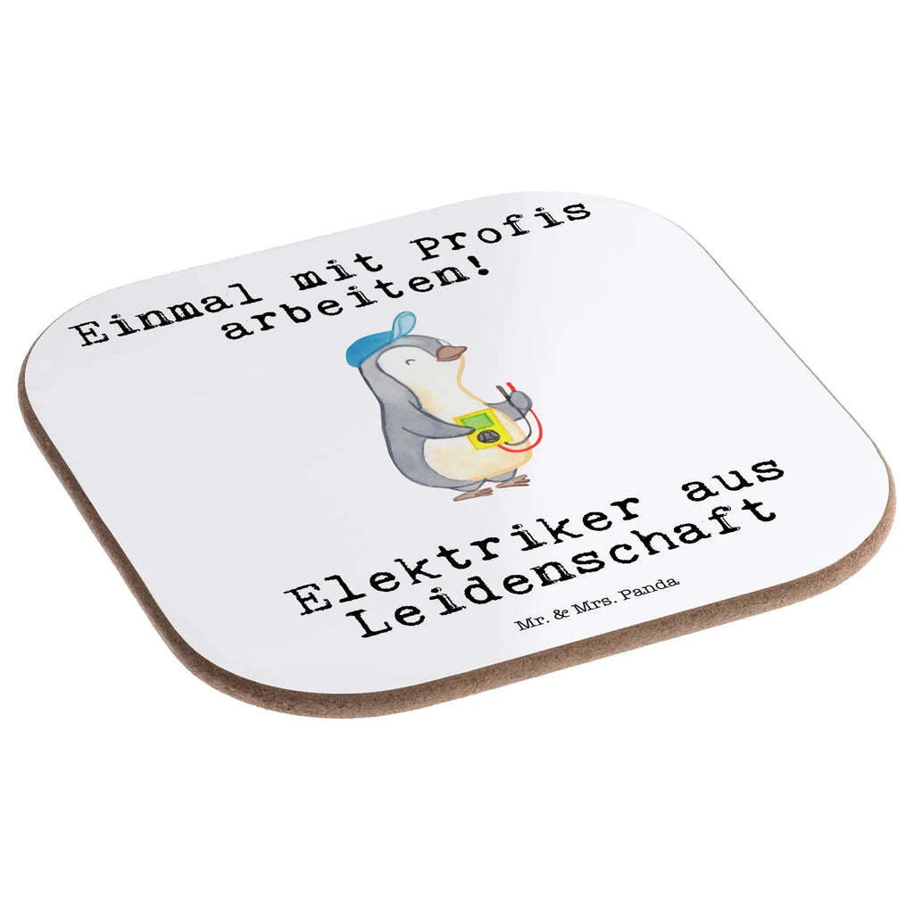 Square coaster Electrician Passion party, Coasters, glass coasters, gifts, presents, gift, breakfast, gift idea, best, farewell gift, passing exam, anniversary, retirement, promotion, job start, sayings, funny, profession