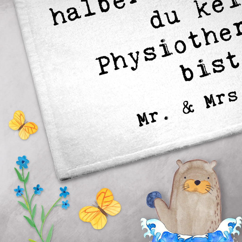 Guest towel Physiotherapist heart Guest towel, 50 x 30, guest towels, hand towels, towel, gift, gift idea, best, farewell gift, passing exam, anniversary, retirement, promotion, job start, sayings, funny, profession