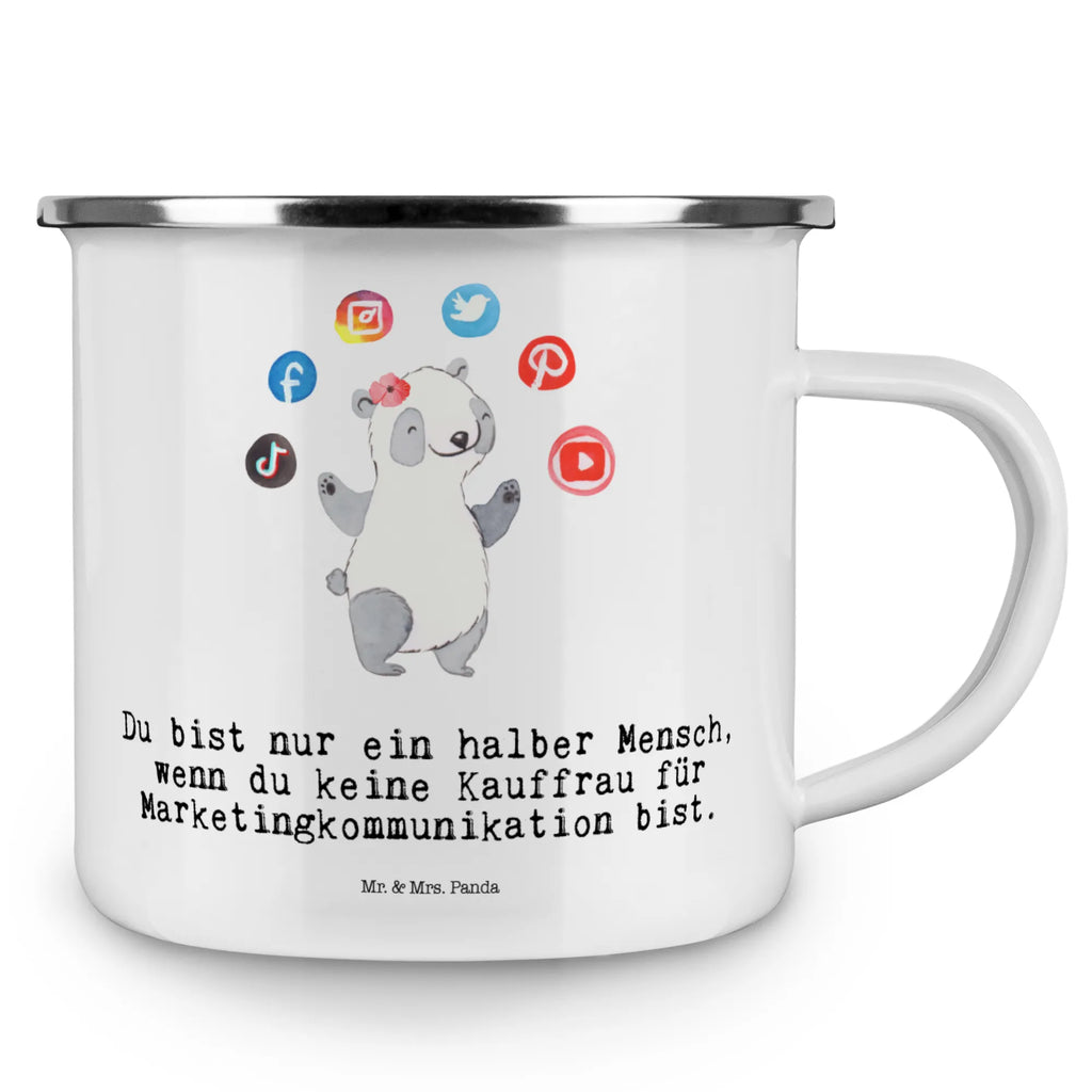 Camping Emaille Tasse Kauffrau für Marketingkommunikation mit Herz Emailletasse, Metalltasse, Teetasse, blechbecher, Kaffeetasse, Pott, Campingtasse, wandertasse, Reisebecher, Kaffeebecher, Campingbecher, reisetasse, Emaille Becher, Emaille Tasse, Tasse, Tasse Emaille, metallbecher, Teebecher, becher emaille, wanderbecher, Becher, emaillebecher, Blechtasse, Trinkbecher, Geschenk, Schenken, Jubiläum, Danke, Dankeschön, Beruf, Ausbildung, Abschied, Rente, Kollege, Kollegin, Arbeitskollege, Mitarbeiter, Firma