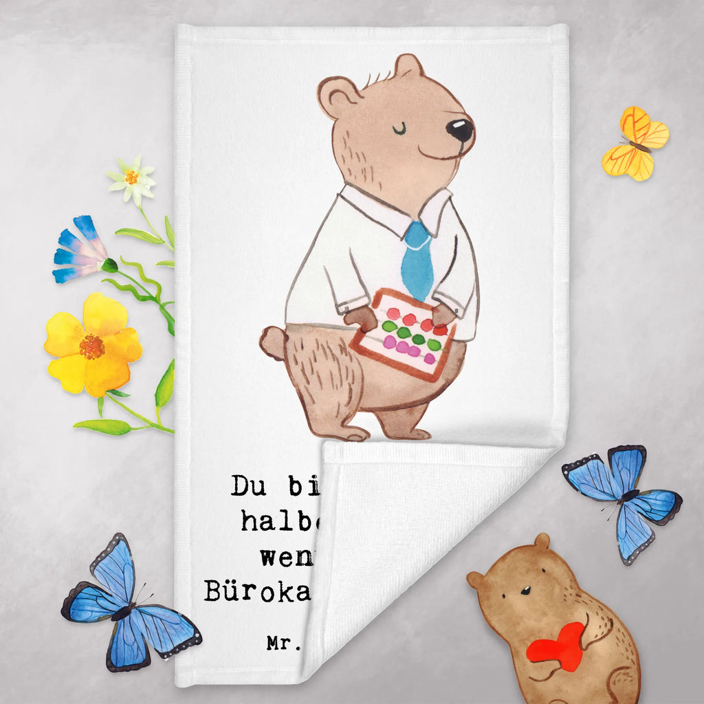 Ręcznik dla gości pracownik biurowy serce Zawód, Wykształcenie, Jubileusz, Pożegnanie, Emerytura, Kolega, Koleżanka, Prezent, Dawać, Pracownik, Współpracownik, Firma, Dziękuję, Dziękuję bardzo