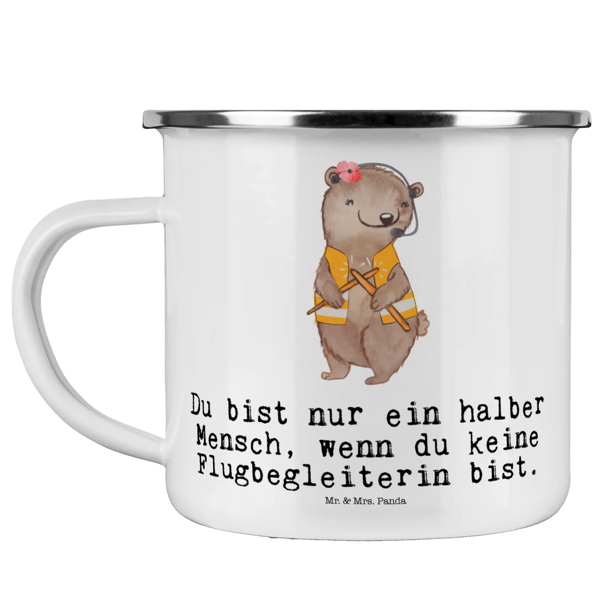 Camping Emaille Tasse Flugbegleiterin Herz blechbecher, Blechtasse, Kaffeepott, Emailletasse, Reisebecher, reisetasse, Teetasse, Campingtasse, Pott, wanderbecher, Haferl, Outdoor Becher, becher emaille, metallbecher, Emaille Tasse, Campingbecher, wandertasse, outdoortasse, Emaille Becher, Outdoor Tasse, Motivtasse, emaillebecher, Teebecher, Tasse Emaille, Geschenk, Schenken, Jubiläum, Danke, Dankeschön, Beruf, Ausbildung, Abschied, Rente, Kollege, Kollegin, Arbeitskollege, Mitarbeiter, Firma, Flugstewardess, Stewardess, Flight-Attendant, Flugbegleiterin