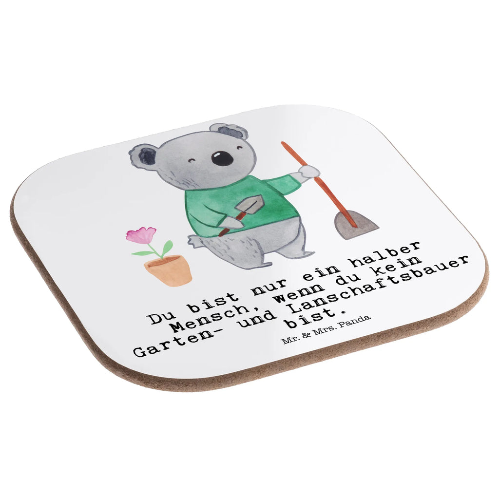 Square coaster Garden and Landscape Gardener Heart glass coasters, gift, party, breakfast, Coasters, presents, gifts, gift idea, best, farewell gift, passing exam, anniversary, retirement, promotion, job start, sayings, funny, profession