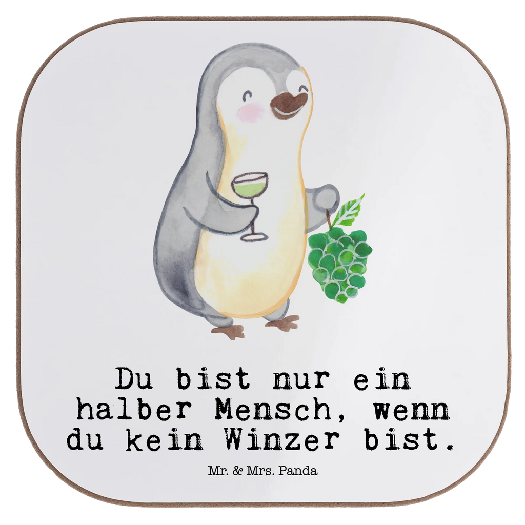 Square coaster winemaker heart Coasters, party, glass coasters, breakfast, gifts, gift, presents, gift idea, best, farewell gift, passing exam, anniversary, retirement, promotion, job start, sayings, funny, profession