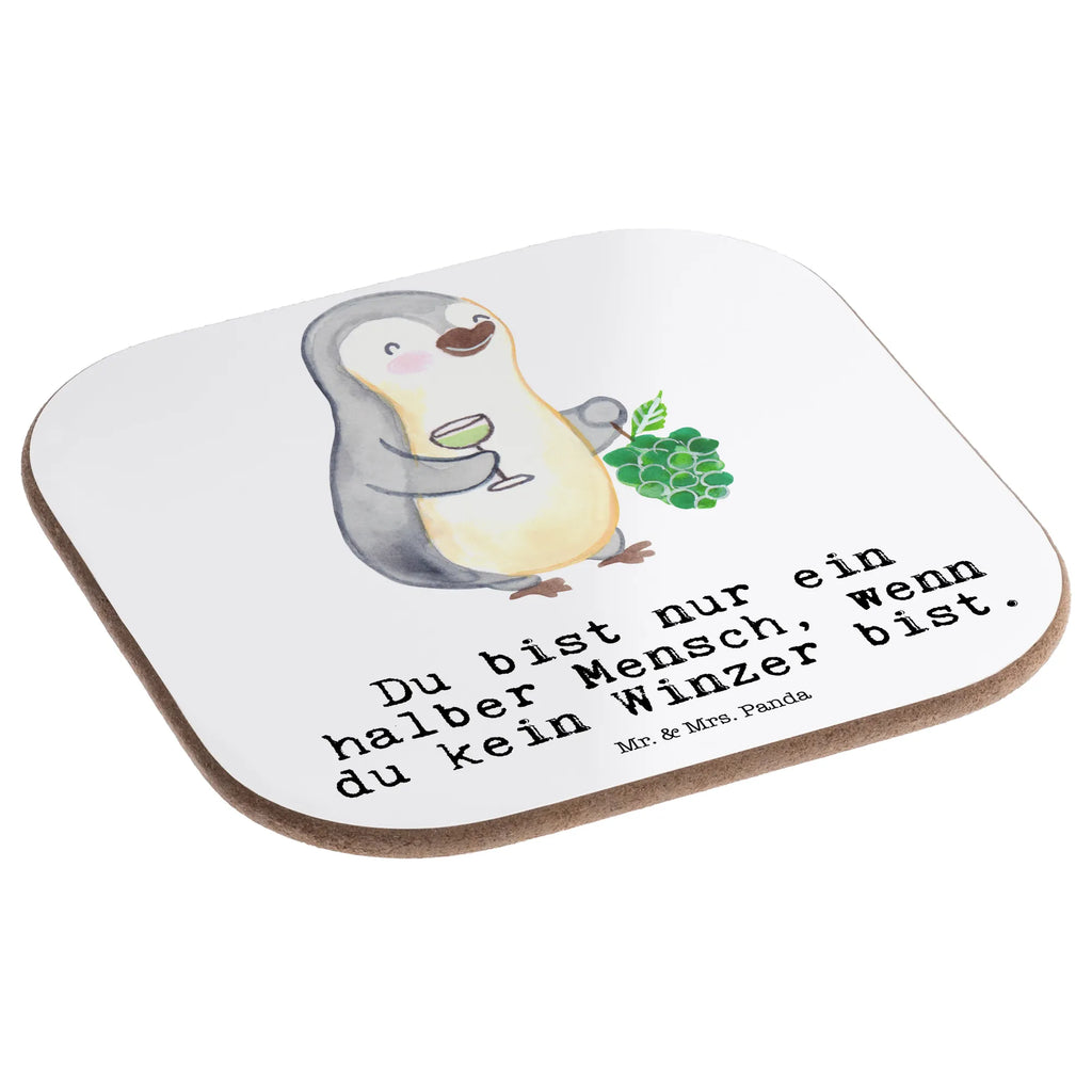 Square coaster winemaker heart Coasters, party, glass coasters, breakfast, gifts, gift, presents, gift idea, best, farewell gift, passing exam, anniversary, retirement, promotion, job start, sayings, funny, profession