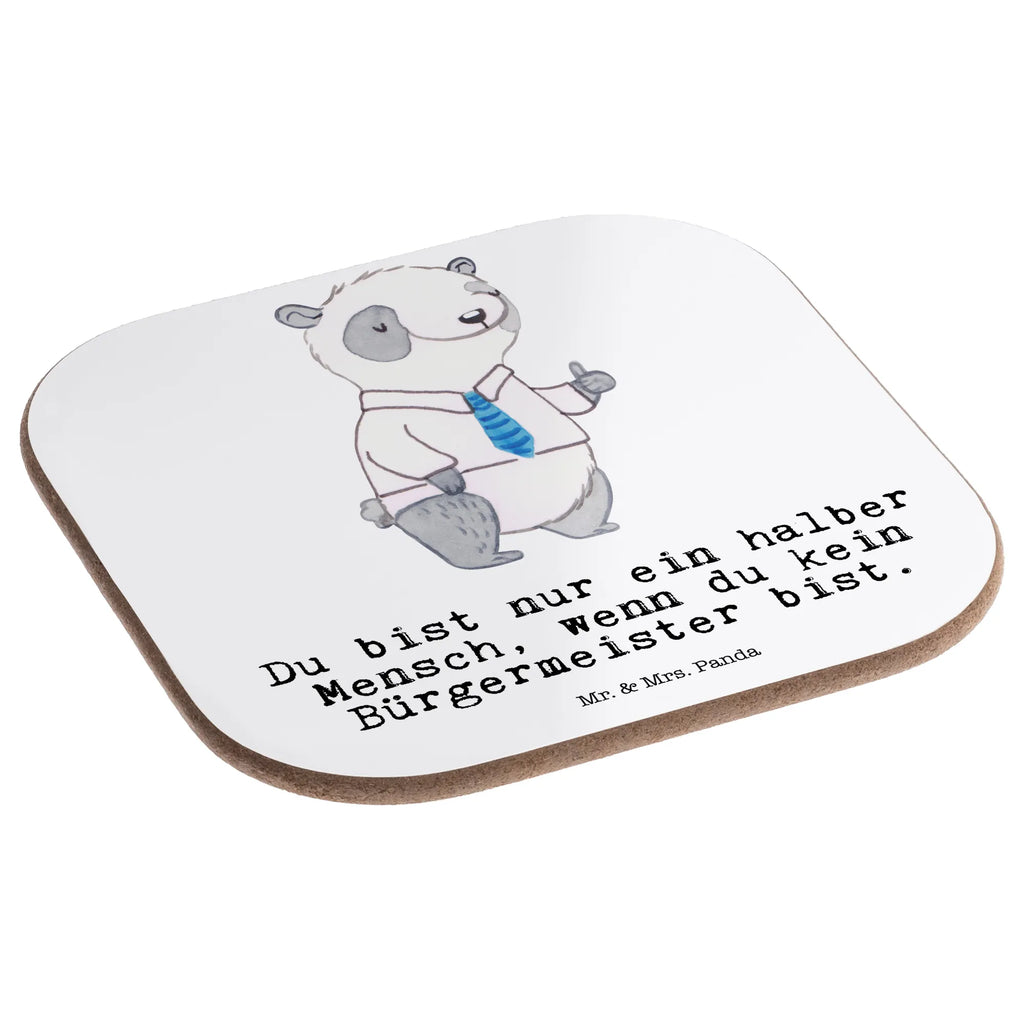 Square coaster Mayor Heart party, breakfast, gifts, Coasters, gift, presents, glass coasters, gift idea, best, farewell gift, passing exam, anniversary, retirement, promotion, job start, sayings, funny, profession