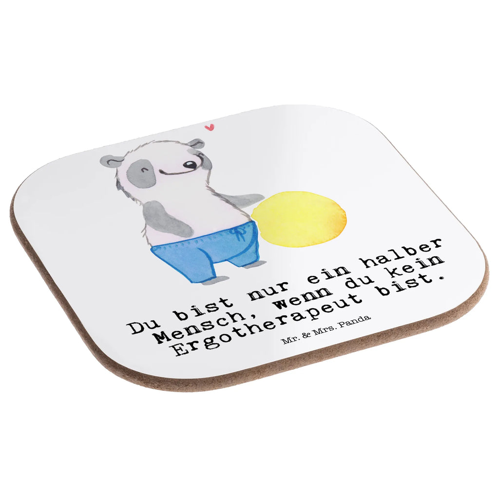 Square coaster occupational therapist Heart glass coasters, party, gifts, breakfast, gift, presents, Coasters, gift idea, best, farewell gift, passing exam, anniversary, retirement, promotion, job start, sayings, funny, profession