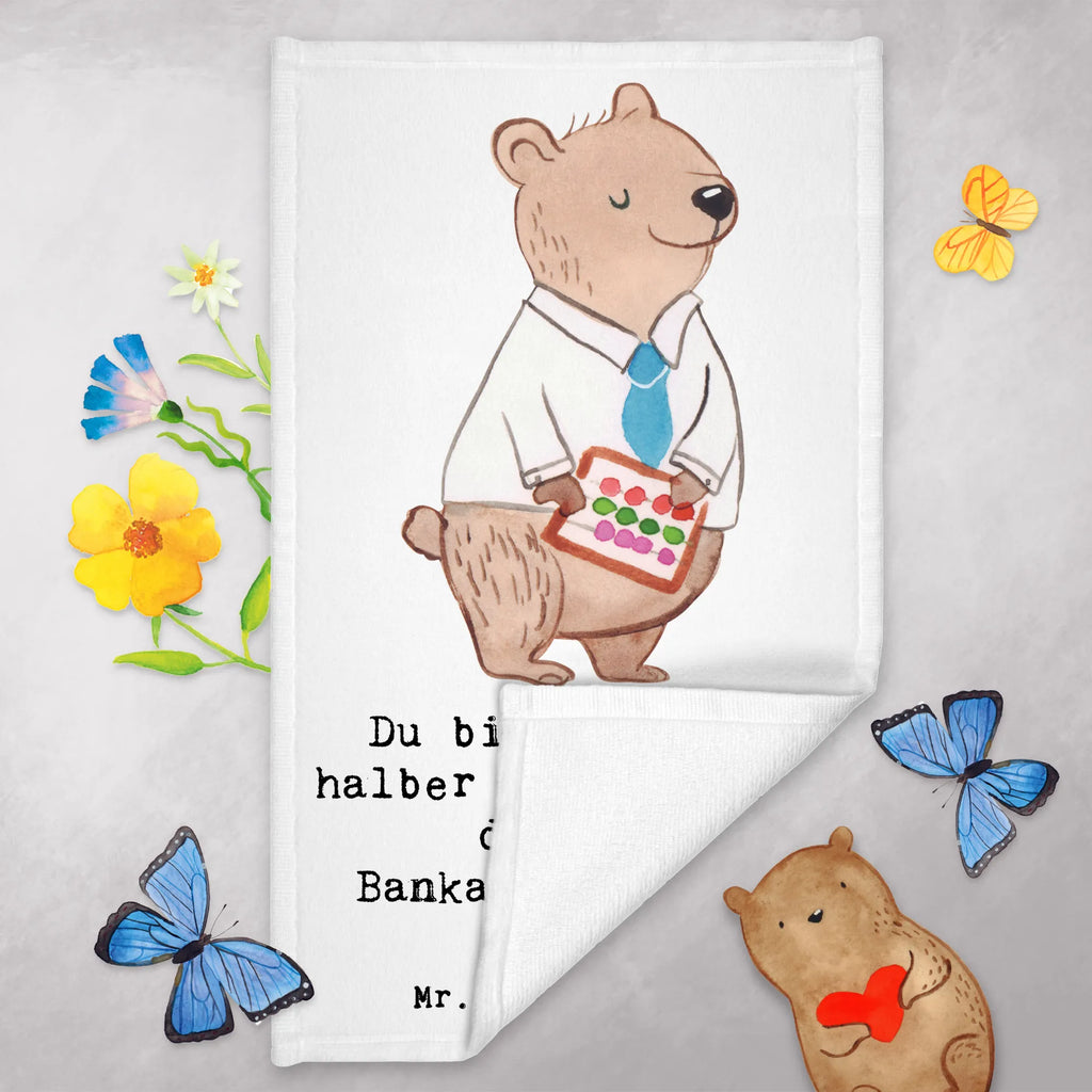 Guest towel bank employee heart 50 x 30, hand towels, towel, Guest towel, guest towels, gift, gift idea, best, farewell gift, passing exam, anniversary, retirement, promotion, job start, sayings, funny, profession