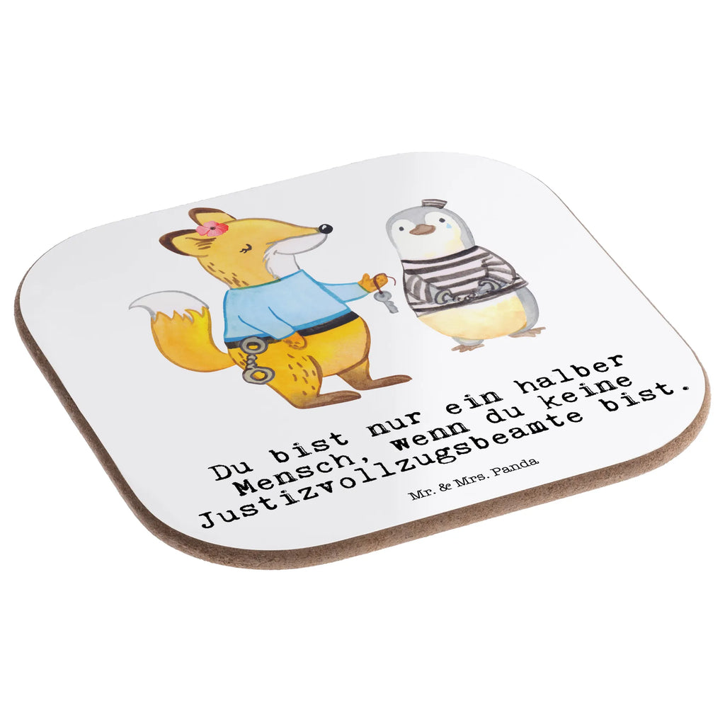 Square coaster Correctional officer Heart Coasters, glass coasters, presents, breakfast, party, gifts, gift, gift idea, best, farewell gift, passing exam, anniversary, retirement, promotion, job start, sayings, funny, profession